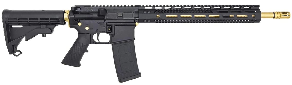 F1 Firearms Bdrx-15 .223 Wylde, 16″ Barrel, Gold and Black Tiger Anodized, 30rd
