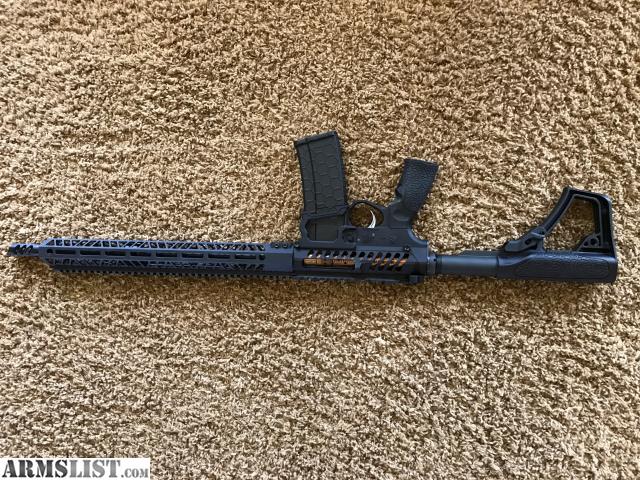 F1 Firearms Skeletonized FDR-15 Black Flag Rifle Receiver Set